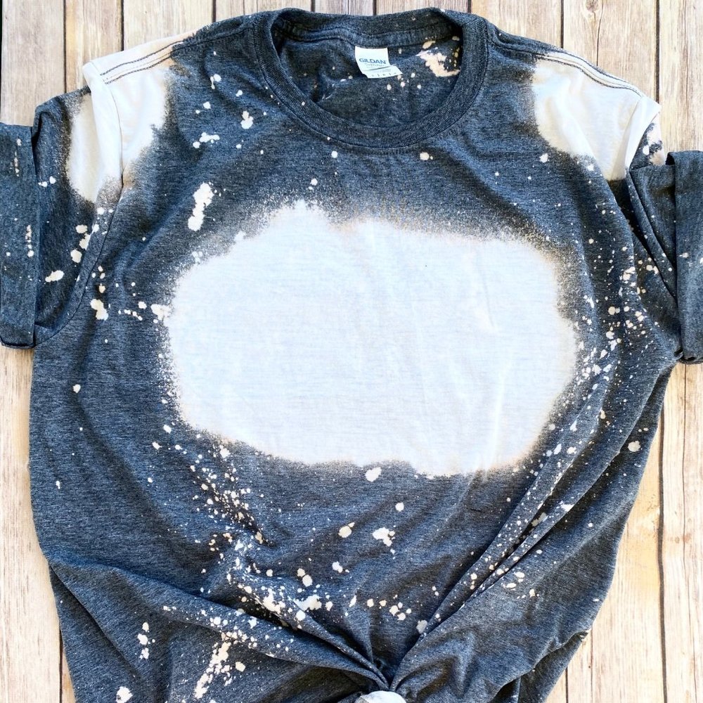 Dark Heather Bleached blank T-shirt